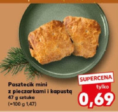 Pasztecik mini z pieczarkami i kapustą promocja w Kaufland