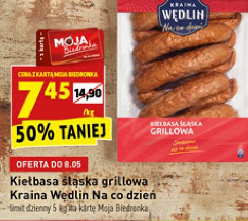 Kiełbasa śląska grillowa Kraina wędlin promocja