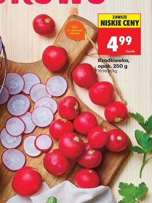 Rzodkiewka, opak. 250 g promocja w Biedronka