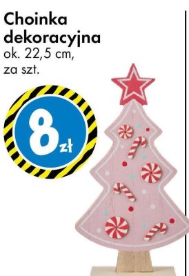 Choinka dekoracyjna ok. 22,5 cm promocja w Tedi