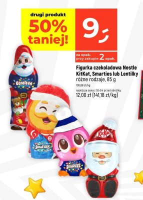 Figurka czekoladowa Nestle KitKat, Smarties lub Lentilky różne rodzaje 85g promocja w Dealz