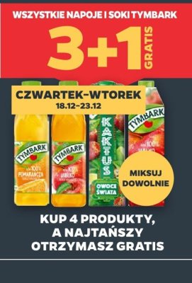 Sok Tymbark o smaku pomarańczowym promocja w Netto