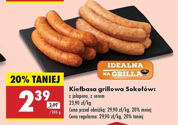 Kiełbasa grillowa z serem Sokołów promocja