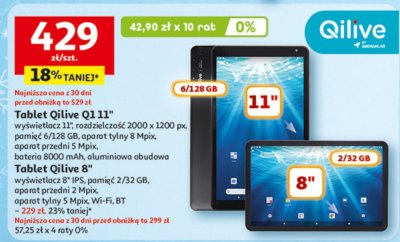 Tablet Qilive 8" promocja w Auchan