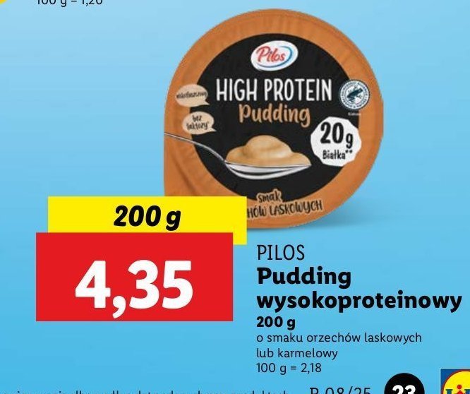 Pudding proteinowy orzech laskowy PILOS HIGH PROTEIN promocja