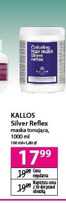 Maska do w艂os贸w KALLOS SILVER REFLEX promocja