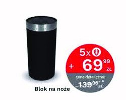 Blok na noże nero Zwieger promocja w Stokrotka