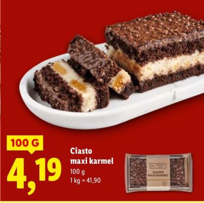 Ciasto maxi karmel promocja w Lidl