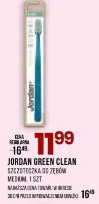Szczoteczka JORDAN GREEN CLEAN do zębów medium, 1 szt. promocja w Drogerie Natura