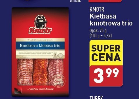 Kmotrowa kiełbasa trio promocja w Aldi