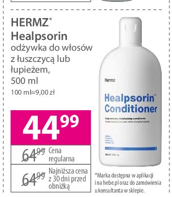 Od偶ywka do w艂os贸w Hermz healpsorin promocja