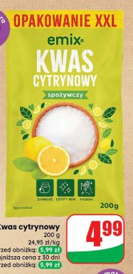Kwas cytrynowy spożywczy promocja w Dino