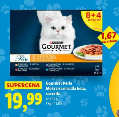Mokra karma dla kota Gourmet Perle, saszetki promocja w Lidl