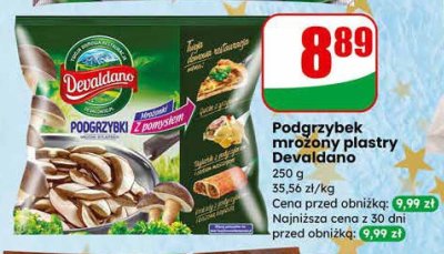 Podgrzybek mrożony plastry  promocja w Dino