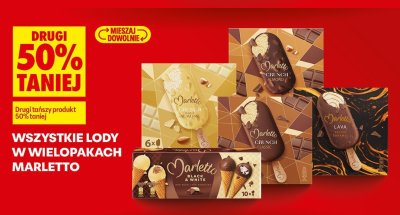Lody Marletto Black & White wielopak 10x promocja w Biedronka