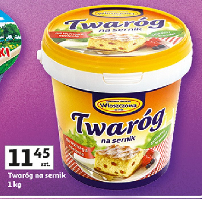 Twaróg na sernik Włoszczowa promocja