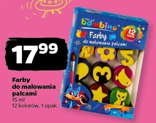 Farby do malowania palcami Moje bambino promocja