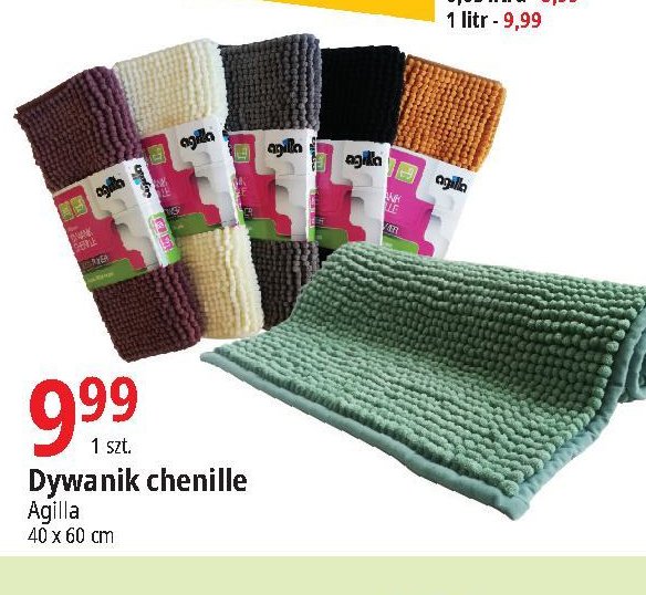 Dywanik chenille 40 x 60 cm Agilla promocja