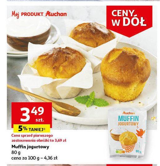 Muffin jogurtowy Auchan promocja