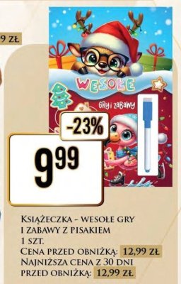 Książeczka - wesołe gry i zabawy z pisakiem promocja w Dino