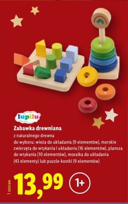 Zabawka drewniana lupilu promocja