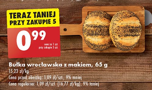 Bułka wrocławska z makiem promocja