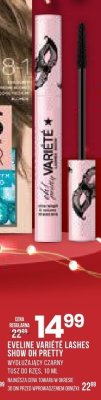 Tusz Eveline Variete Lashes Show Oh Pretty wykończający czarny promocja w Drogerie Natura