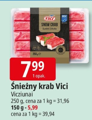 Śnieżny krab  promocja w Leclerc