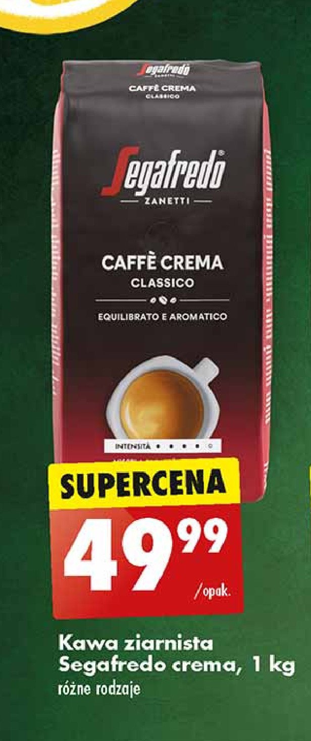 Kawa Segafredo caffe crema classico promocja w Biedronka