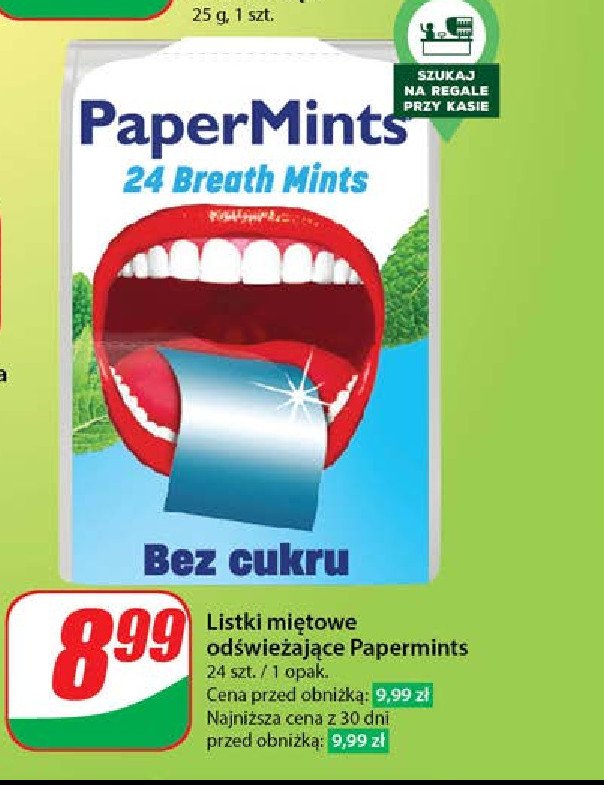 Listki mi臋towe Paper mints promocja