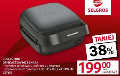 Opiekacz COLLECTION OPIEKACZ SW862B SNACK promocja w Selgros