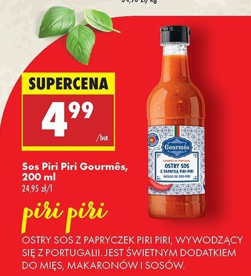 Sos piri piri Gourmes promocja