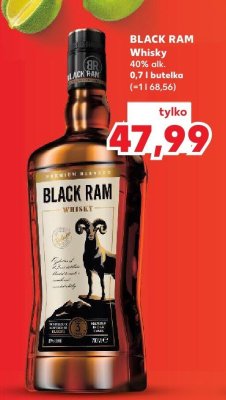Whisky BLACK RAM 0,7 l promocja w Kaufland