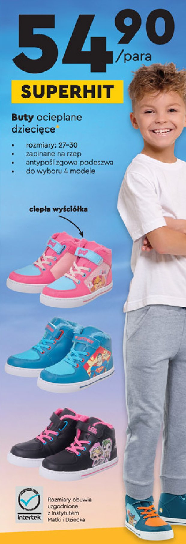 Buty ocieplane 27-30 promocja