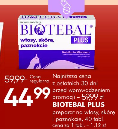 Tabletki Biotebal plus promocja