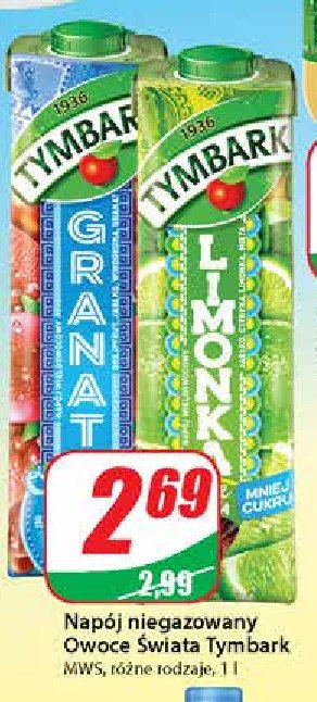Napój limonka Tymbark owoce świata promocja