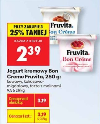 Jogurt kremowy Bon Creme kokosowo-migdałowy promocja w Biedronka