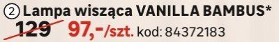 Lampa wisząca VANILLA BAMBUS promocja w Leroy Merlin