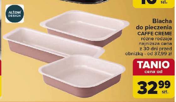 Blacha do pieczenia caffe creme 29 x 22 x 6 cm Altom design promocja w Carrefour