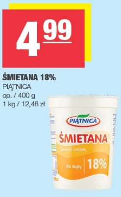 艢mietana 18% Figand promocja w SPAR