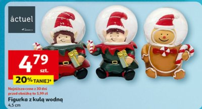 Figurka z kulą wodną promocja w Auchan