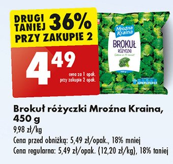 Brokuł różyczki Mroźna kraina promocja