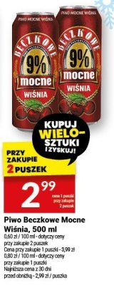 Piwo Beczkoweмocne Wiśnia, 500 ml promocja w Twój Market