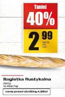 Bagietka Rustykalna promocja w Supeco