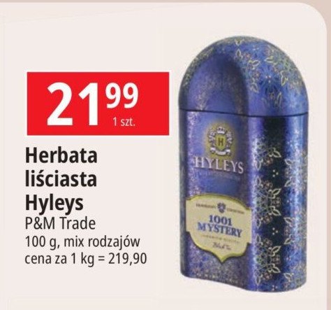 Herbata 1001 mystery puszka HYLEYS promocja