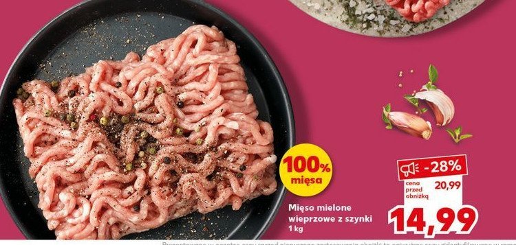 Mięso mielone z szynki wieprzowej promocja