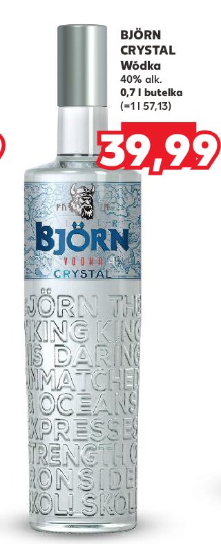 W贸dka BJORN VODKA CRYSTAL promocja