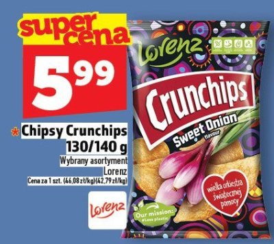 Chipsy Crunchips Lorenz 130/140 g promocja w TOPAZ