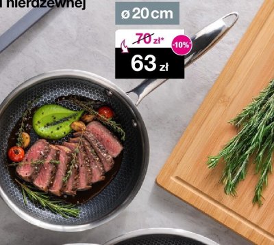 Patelnia ze stali nierdzewnej ø 20 cm promocja w Woolworth