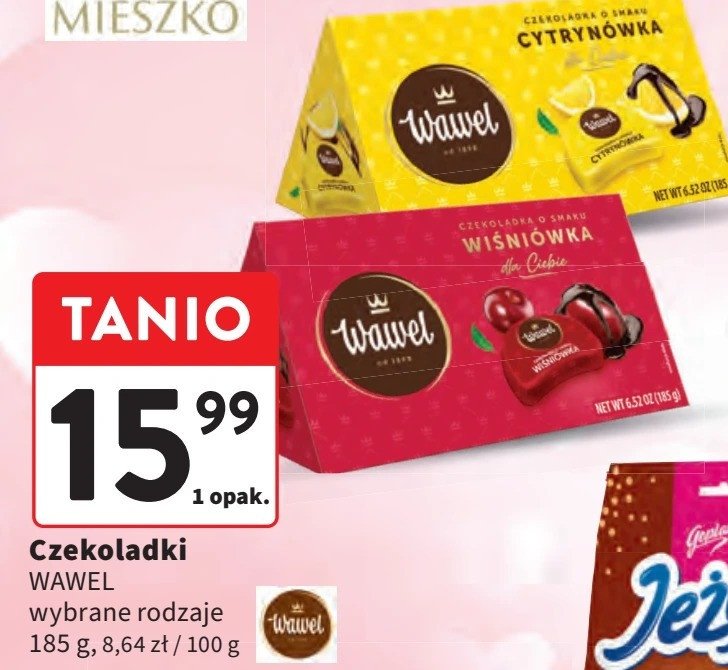 Czekoladki wiśniówka Wawel promocja